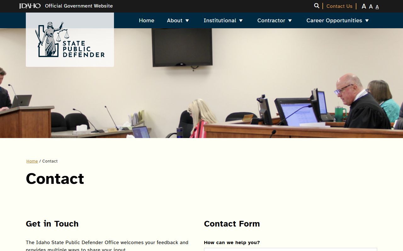 Bonneville County criminal court records Idaho State Public Defender contacts